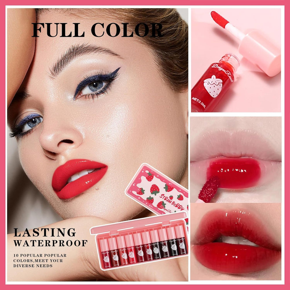 Tinte labial Eakroo con textura hidratante para labios suaves.