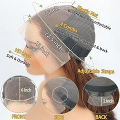 EAOIS cabello frontal con encaje cafe para estilos versátiles y naturales