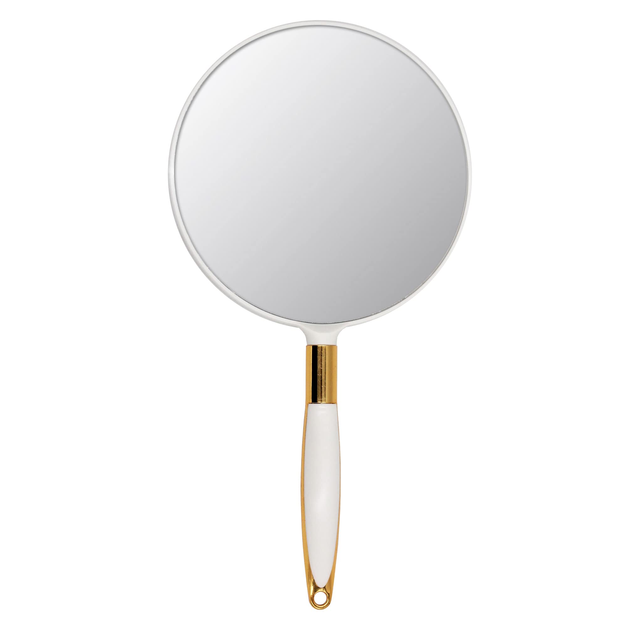 Eaoundm espejo de mano redondo para maquillaje, ideal para retoques rápidos