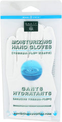 Guantes Earth Therapeutics blancos para manos suaves y humectadas.