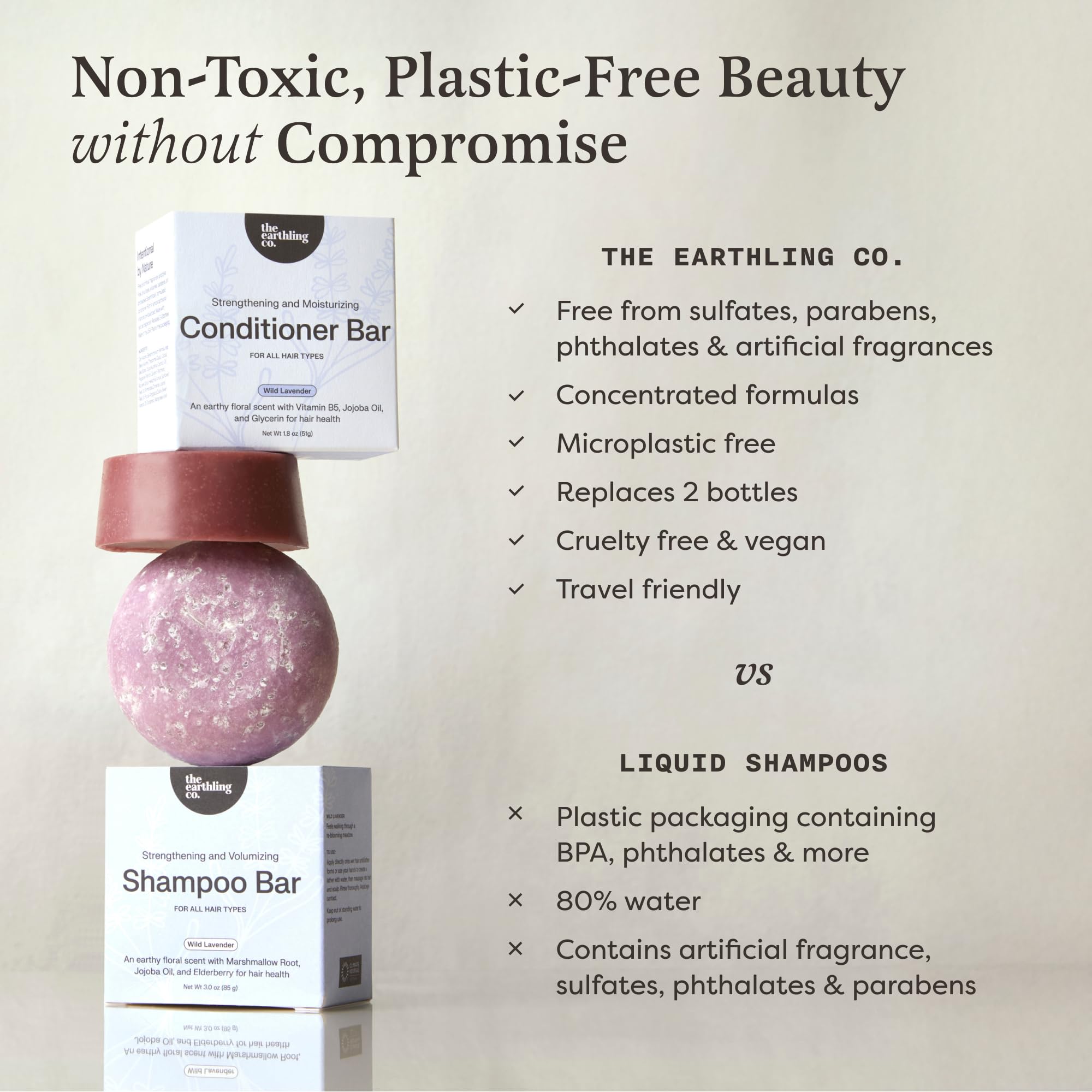 Earthling Co.: envase sostenible, ingredientes naturales y veganos sin crueldad.
