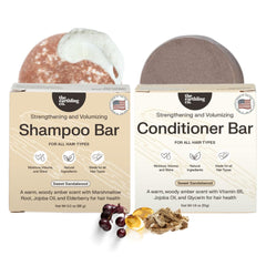 Earthling Co.: conjunto champú barra con envase eco para cuidado sostenible del cabello.