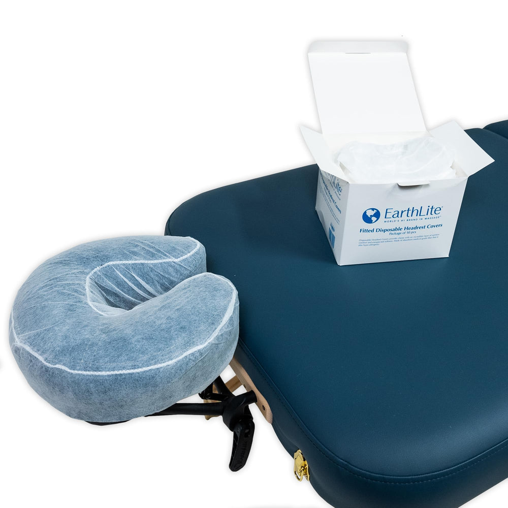 EarthLite cubiertas absorbentes para cabezal rostro, protección suave durante el masaje.