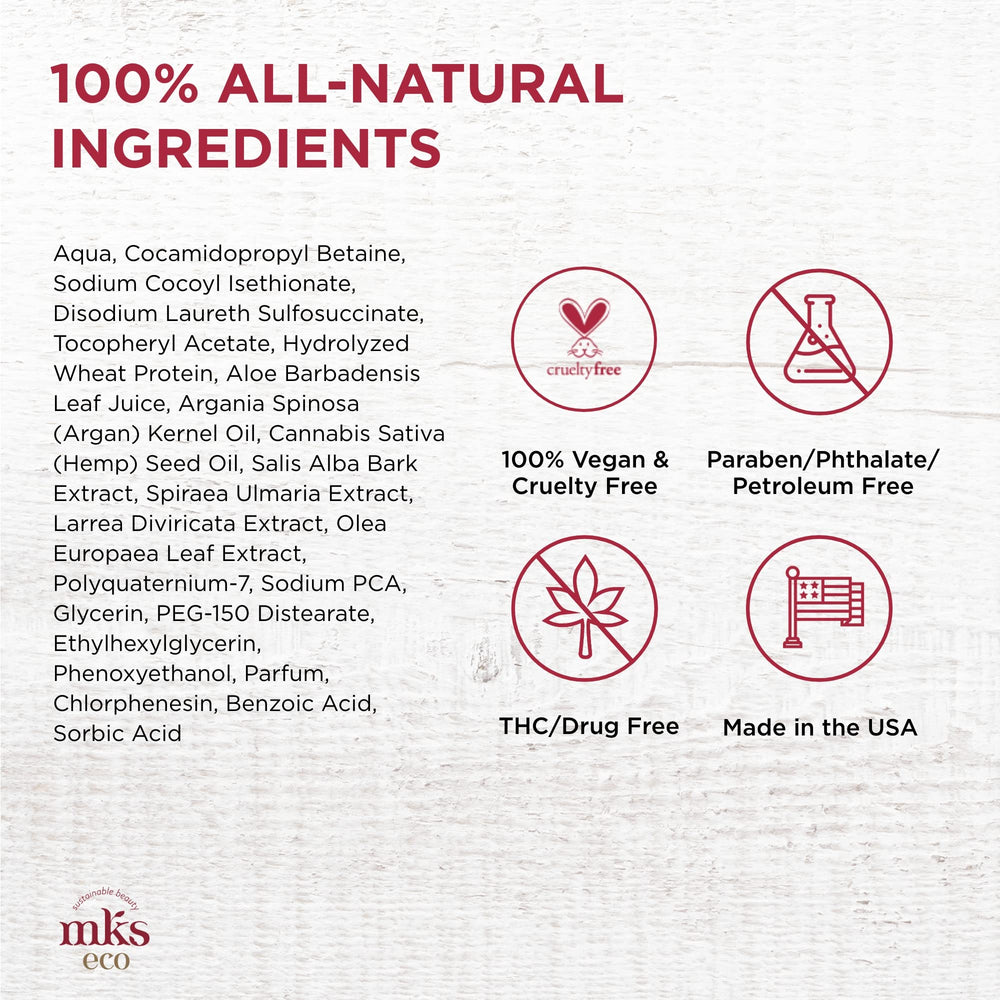 Earthly Body MKS Nourish Shampoo original, cabello teñido cuidado sin dañar el color