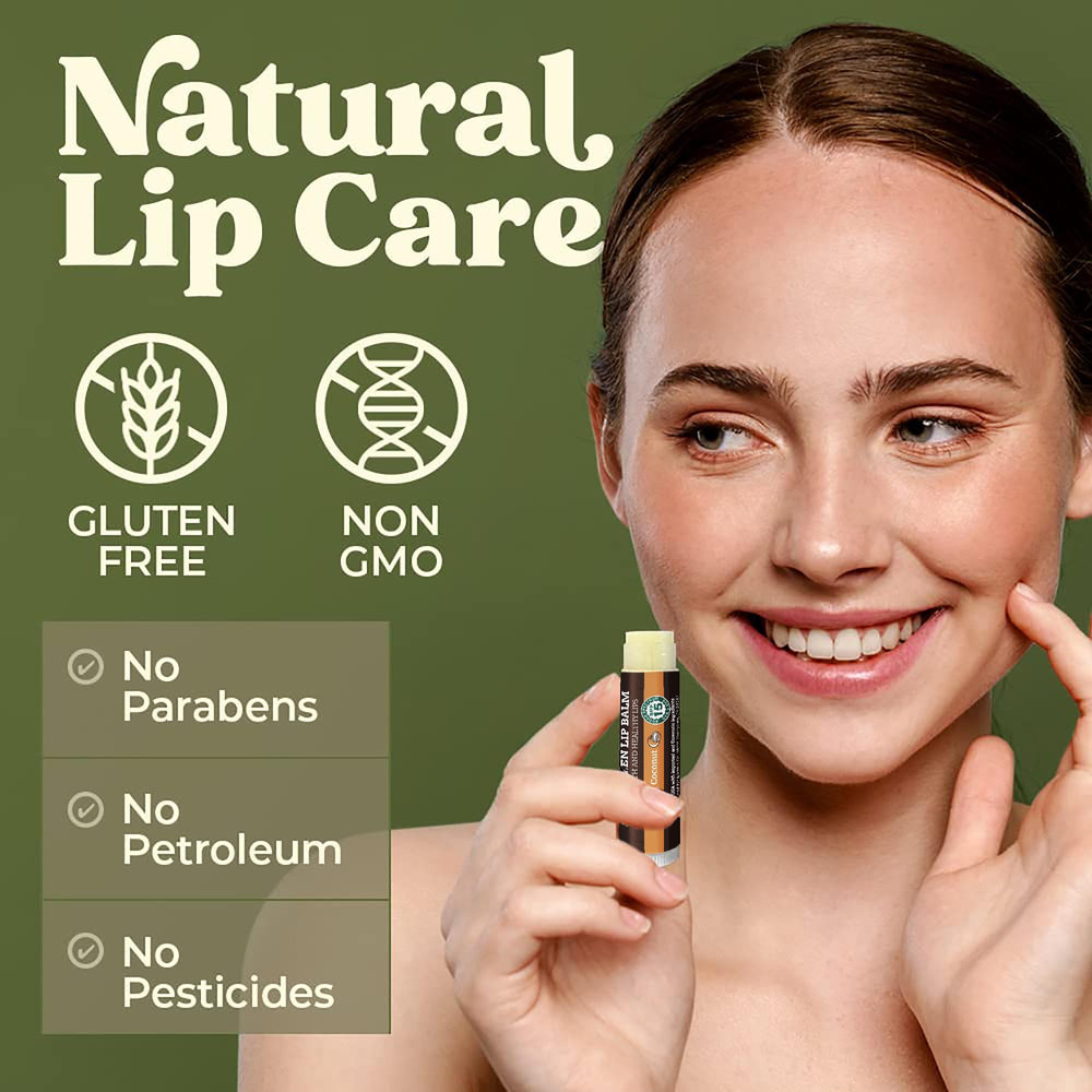 Earth's Daughter bálsamo labial orgánico para labios suaves