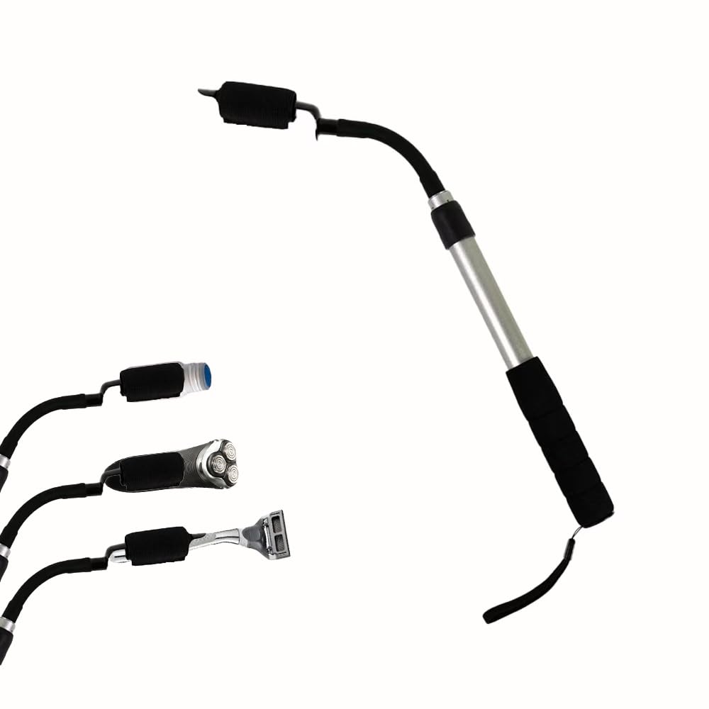 Extensor de Mango EASACE para alcance cómodo de la espalda durante el afeitado.