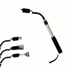 Extensor de Mango EASACE para alcance cómodo de la espalda durante el afeitado.
