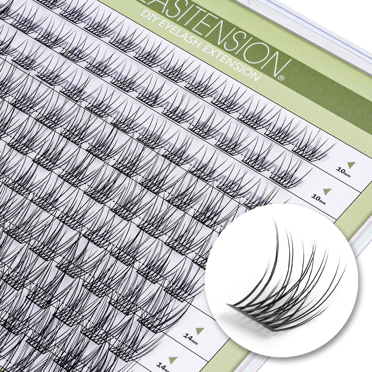 EASITENSION agrupaciones de 120 pestañas para volumen natural y definido.