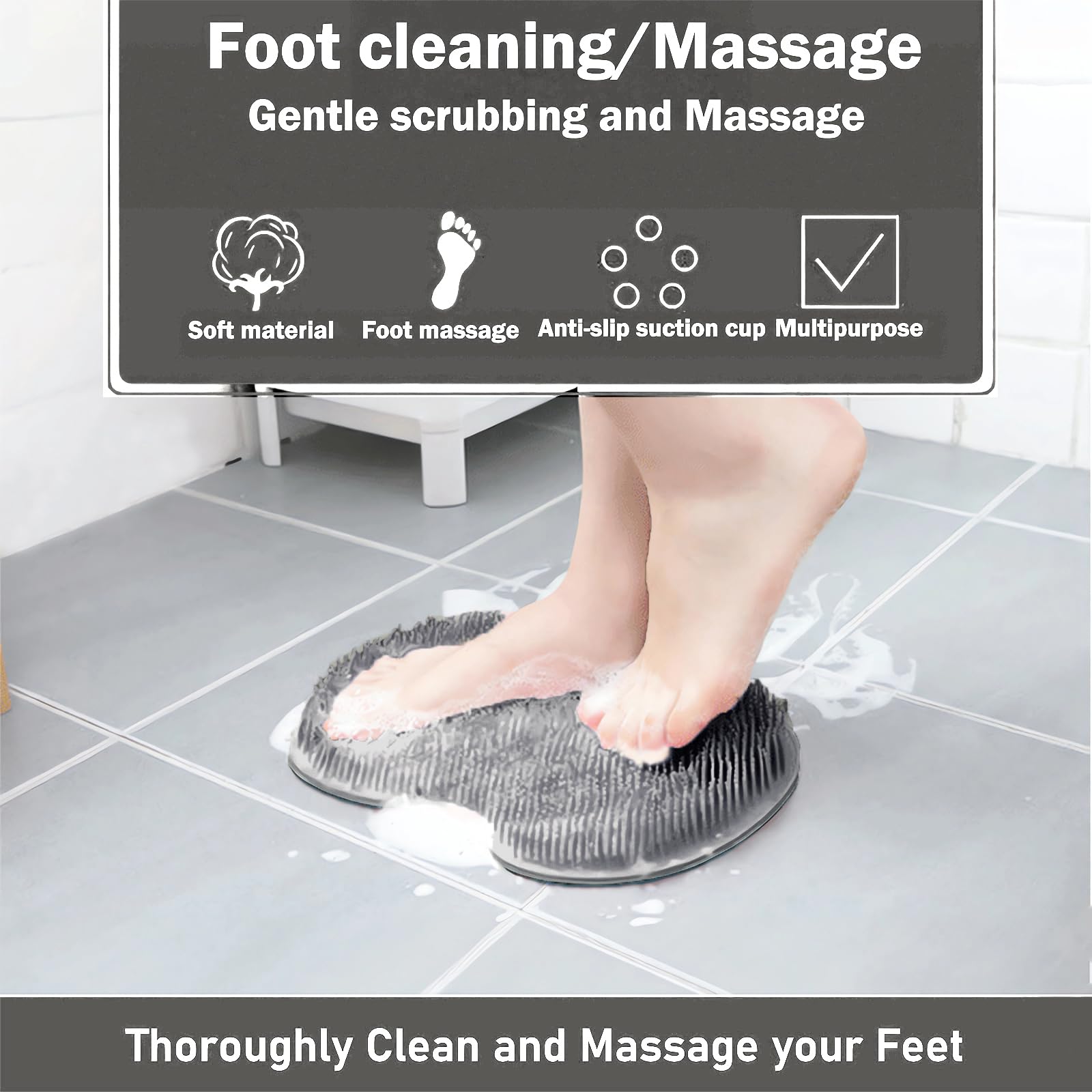 Easkite masaje para pies en la ducha mejora la exfoliación diaria.