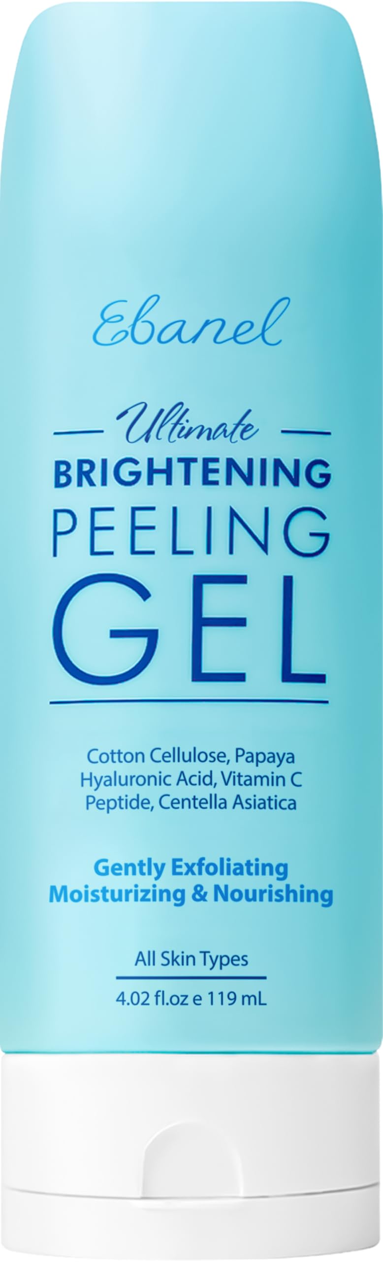 Ebanel gel exfoliante con celulosa de algodón para una exfoliación suave y piel más suave