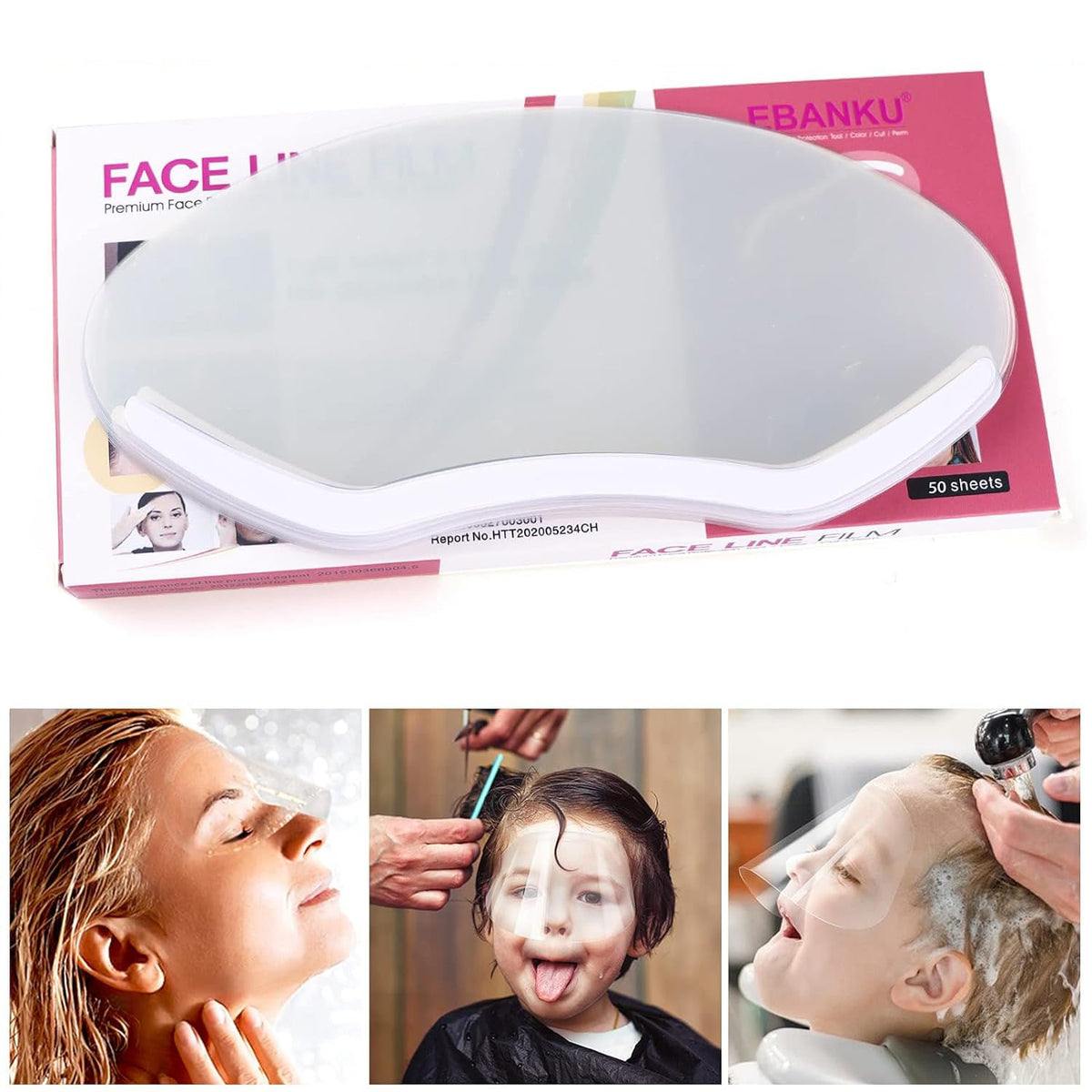 EBANKU visor ducha para microblading, protege ojos y cejas durante la ducha.