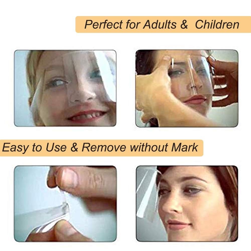 Visor higiene cosméticos seguro para salones.