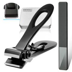EBEWANLI corta-uñas boca-17mm-ancha para uñas gruesas, corte preciso