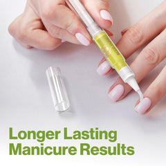 ECCO PURE pen uñas con vitamina E, nutrición para fortalecimiento suave.