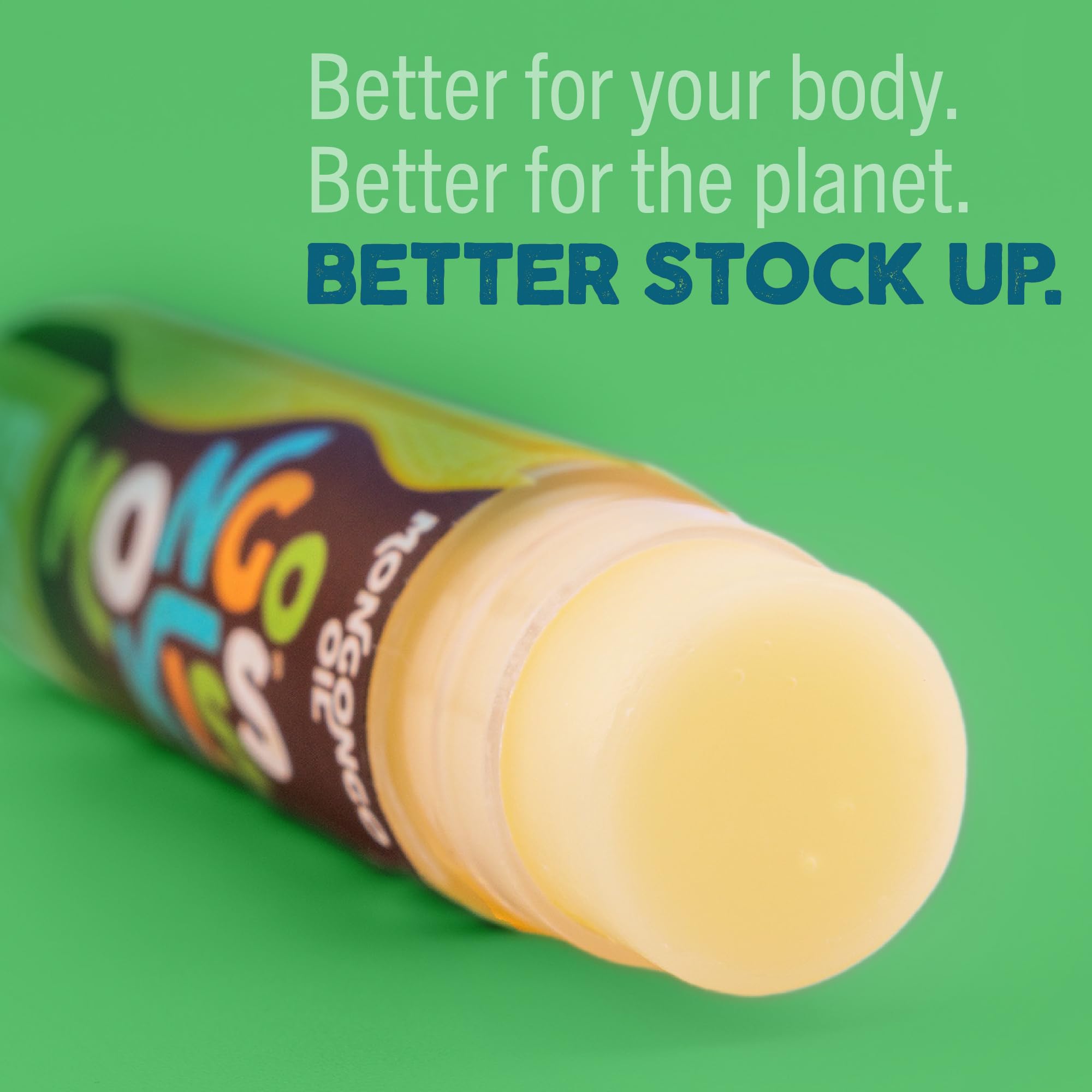 Eco Lips Mongo Kiss vanilla honey peppermint flavor adds refreshing lip care.