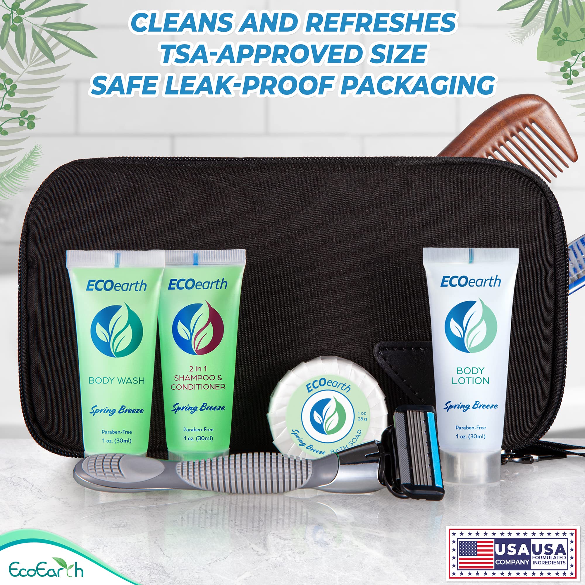 EcoEarth variedad de productos ducha para hoteles y alojamientos.