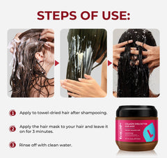 Cabello seco y dañado mejora con ECOLCHIPRO mascarilla de colágeno.