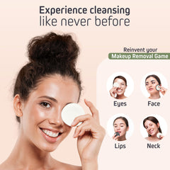 Discos ecolifestyle de terry exfoliantes para retirar maquillaje con suavidad.