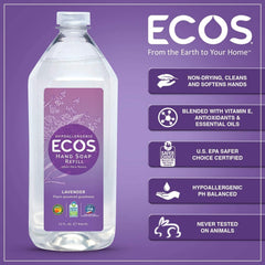 ECOS envase reciclable enfatizando compromiso ecológico.