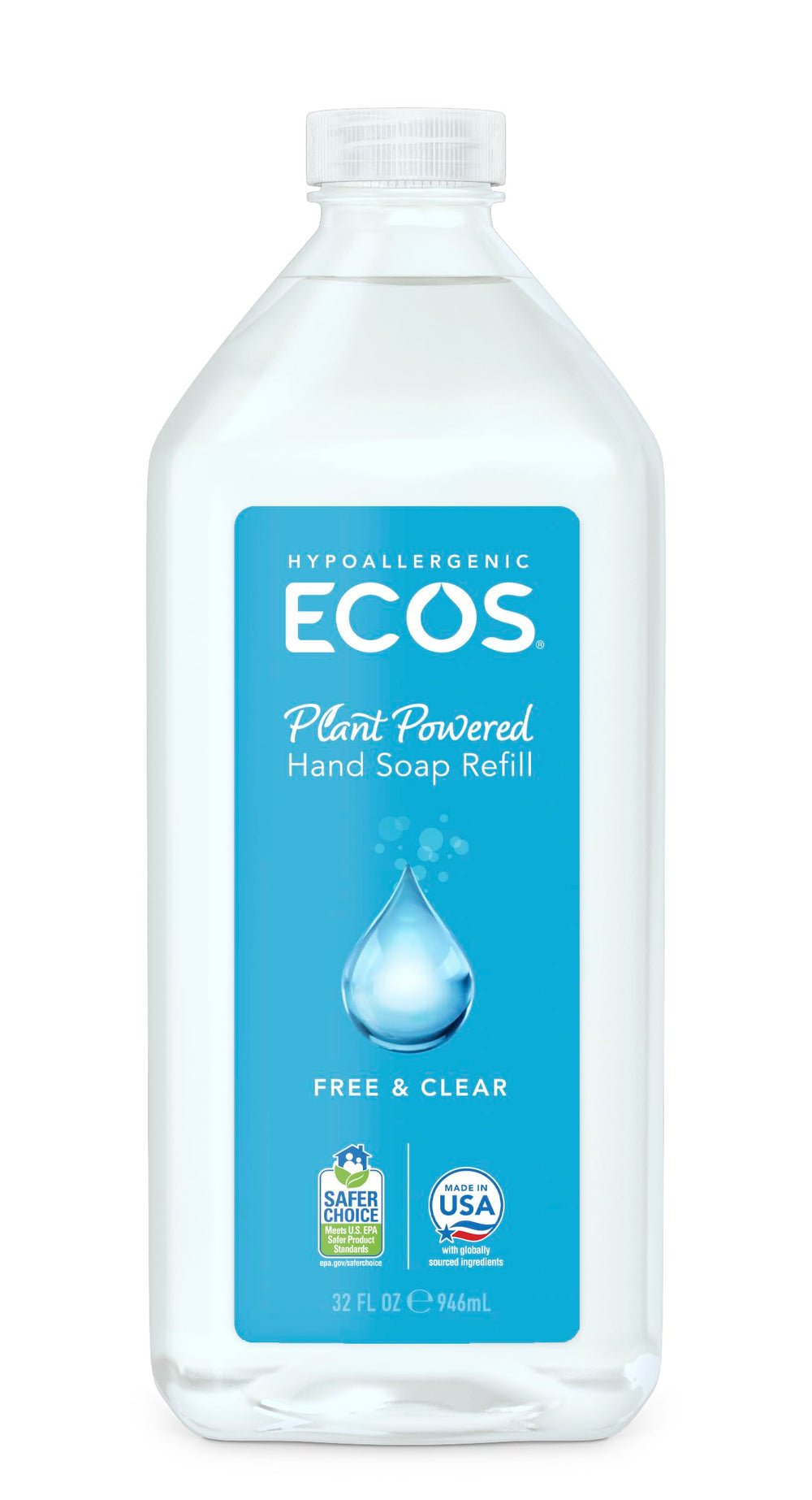 ECOS Jabón de manos – recarga ecológica para uso diario en baño o cocina