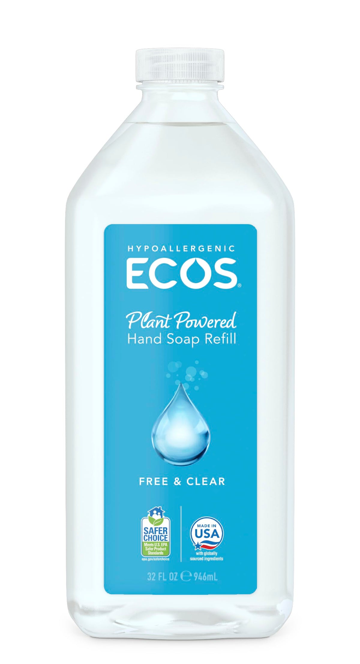 ECOS Jabón de manos – recarga ecológica para uso diario en baño o cocina