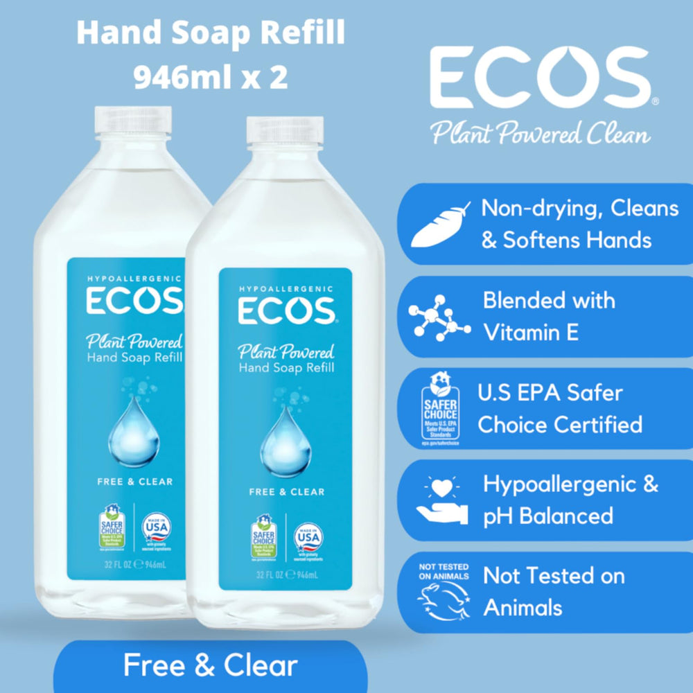 ECOS jabón manos sin colorantes ni fragancias para piel sensible