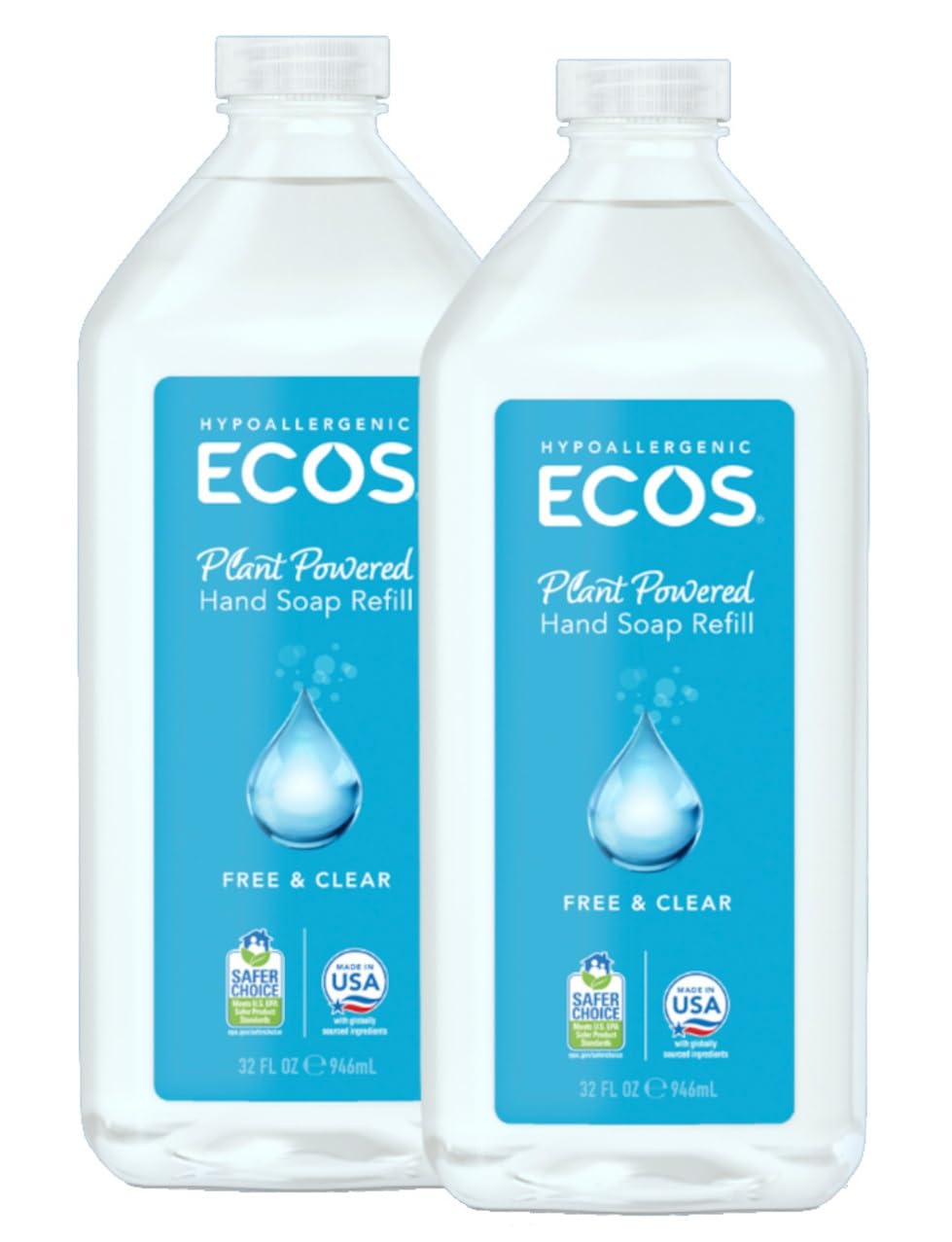 ECOS recarga jabón manos en botella para relleno ecológico