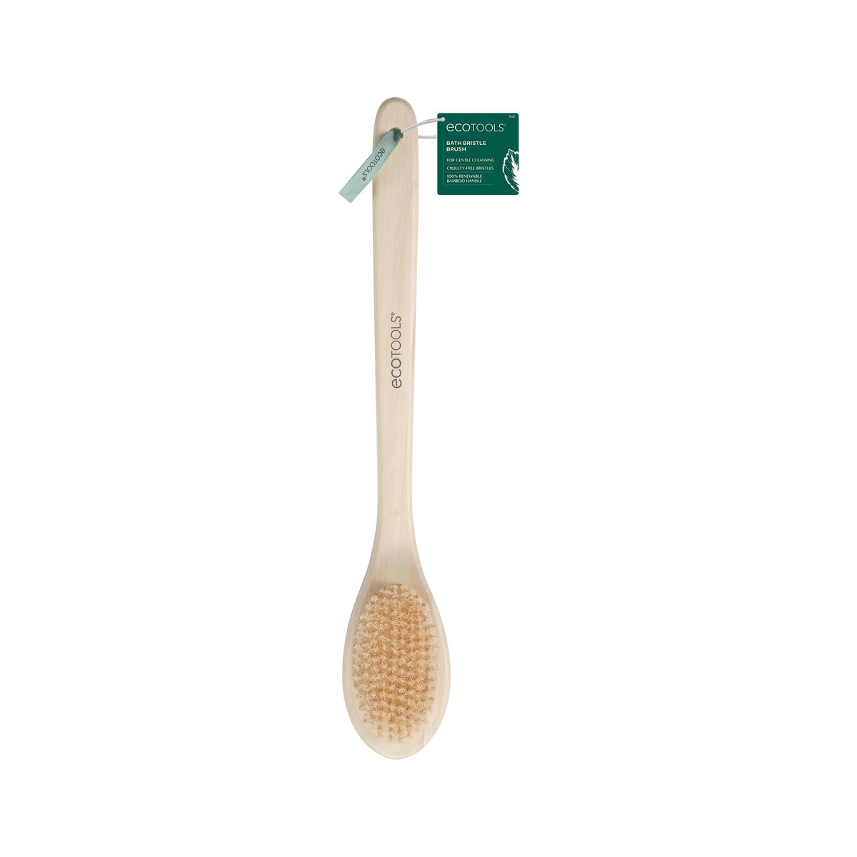 EcoTools brocha-bano-mango-largo facilita alcance cómodo al cuerpo.