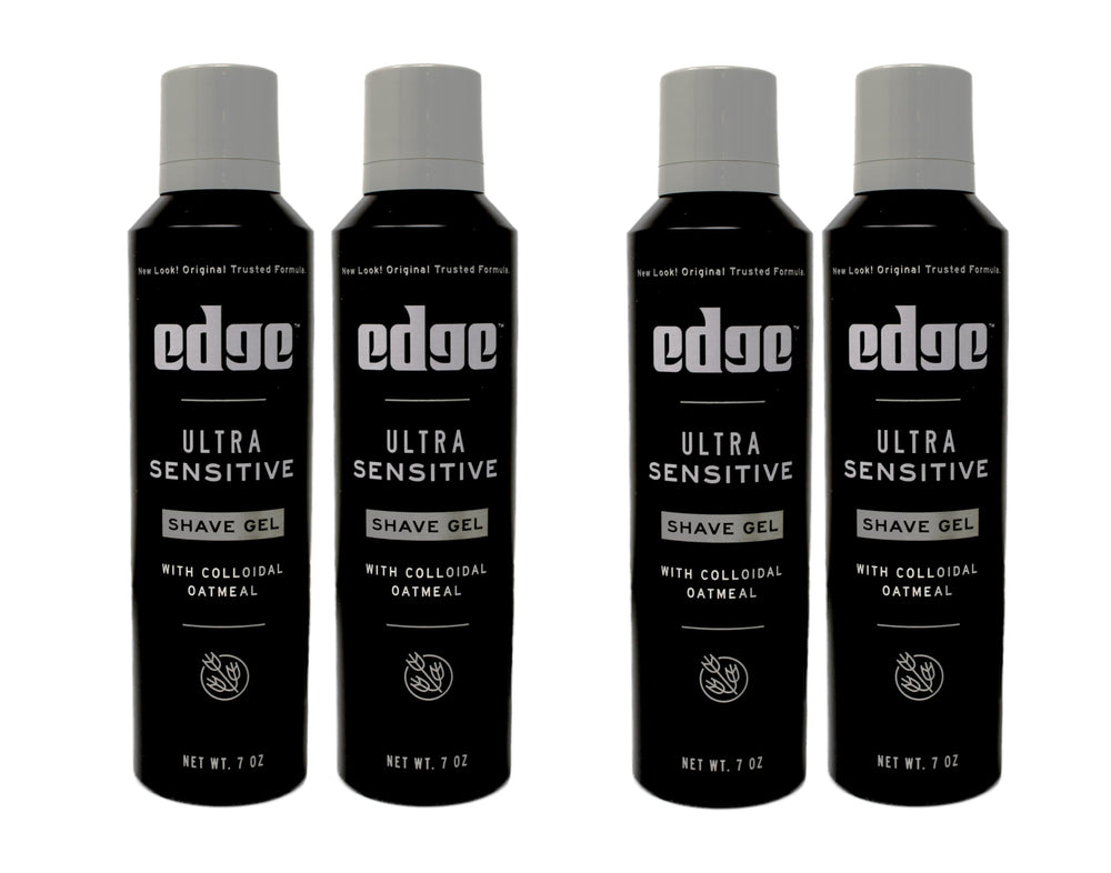 Edge Gel de Afeitar Ultra Sensible sin fragancia, envase de 7 oz para piel sensible.