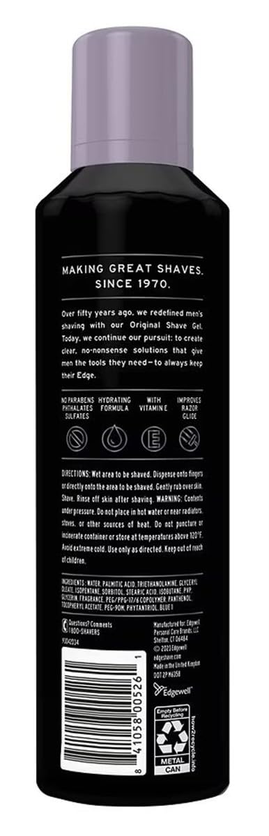 Edge Shave Gel: efecto refrescante durante el afeitado