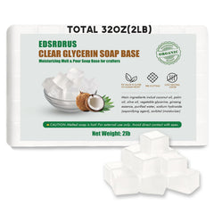 Base de glicerina sin aroma EDSRDRUS con corte fácil para manualidades.