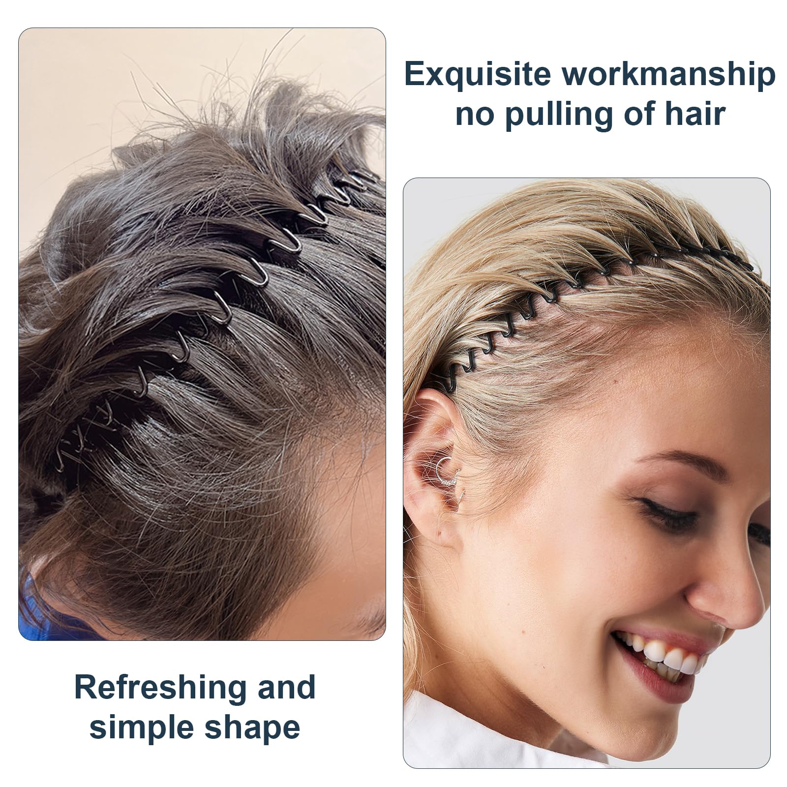 Eduftis banda metal cabello para deporte: ideal para entrenamientos al aire libre.