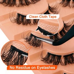 Eefofnn D-Curl con efecto ojo de gato y acabado wispy