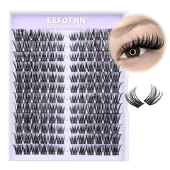 Eefofnn pestañas en racimo izquierda-derecha, efecto ojo de gato natural.