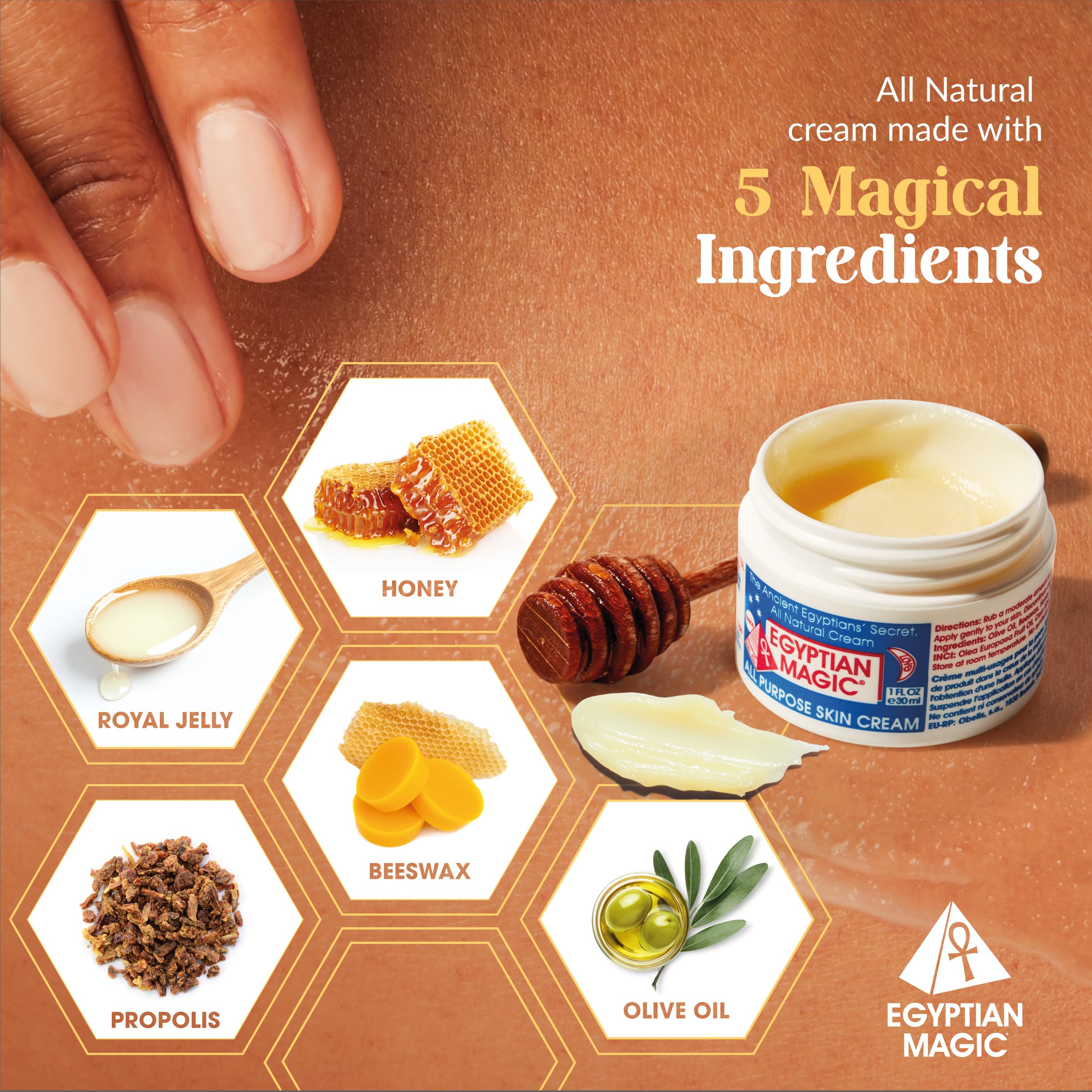 Egyptian Magic bálsamo labial para labios suaves.