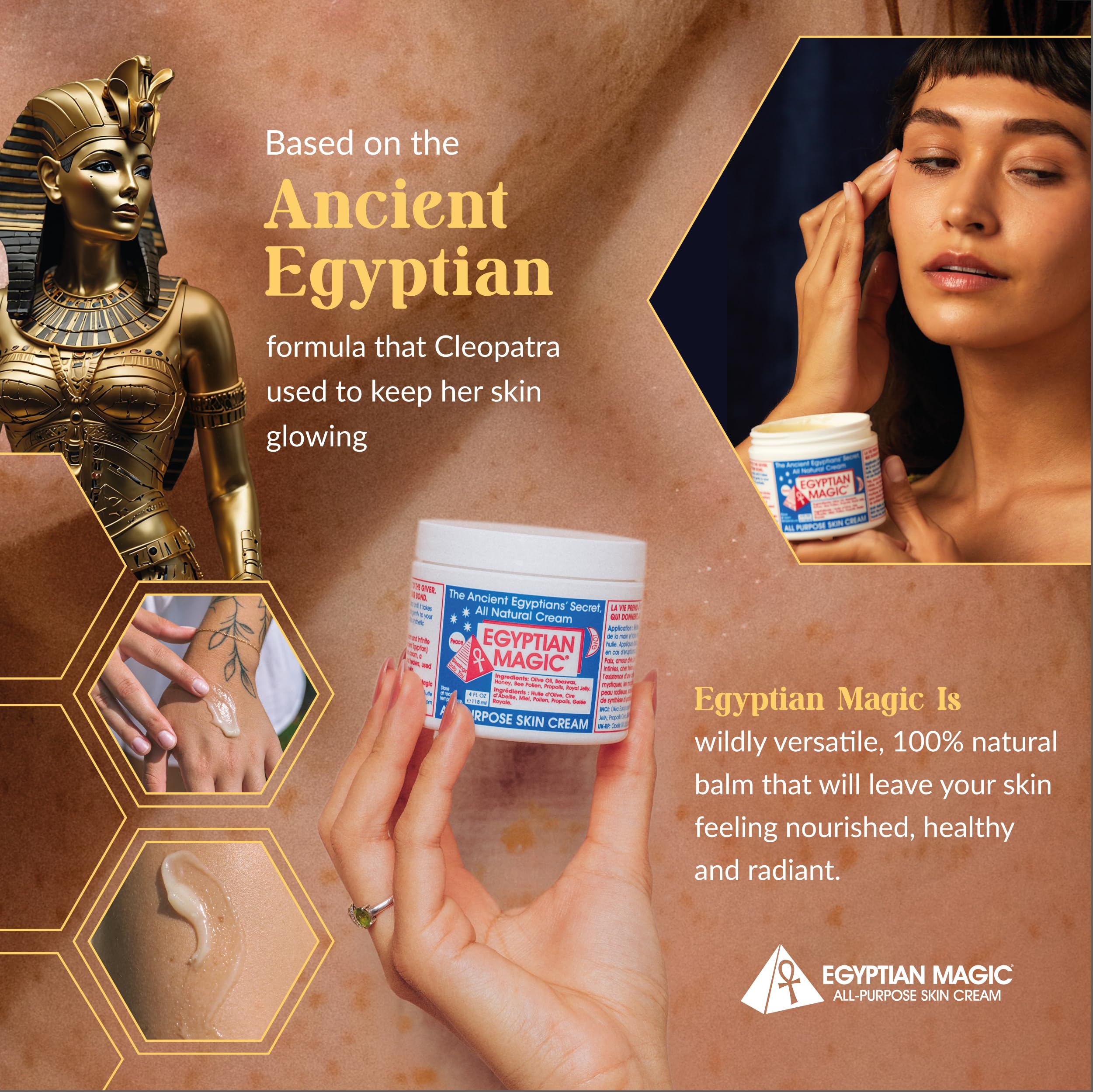 Egyptian Magic crema cuerpo para piel seca y sensible.
