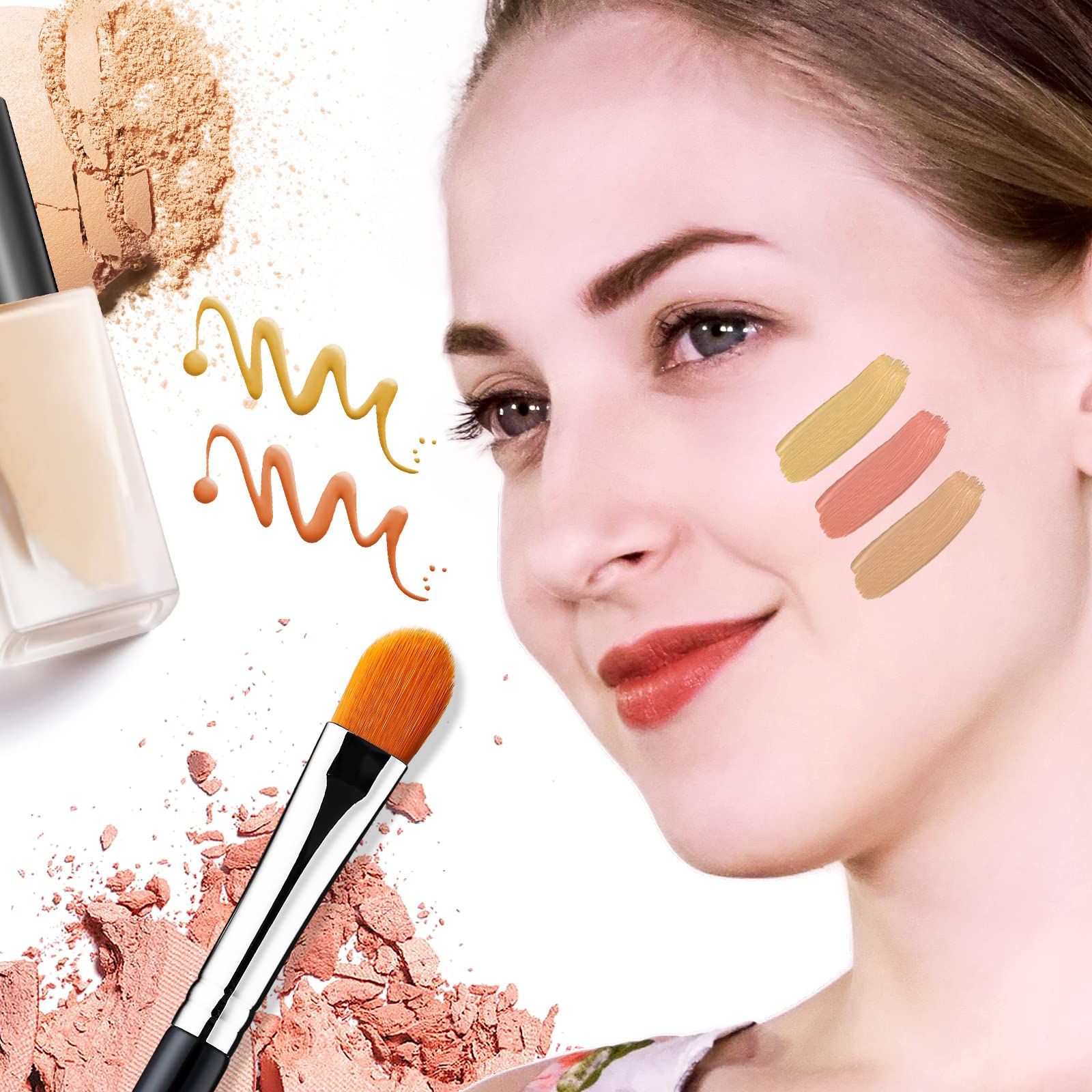 Brocha EIGSHOW para crema-sombra, aplicación suave y uniforme.