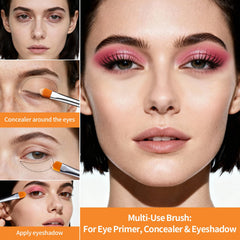 Brocha EIGSHOW para corrector de ojos, cobertura precisa sin tirones.
