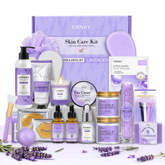 Cesta regalo EIRNAY spa lavanda para relajación en casa