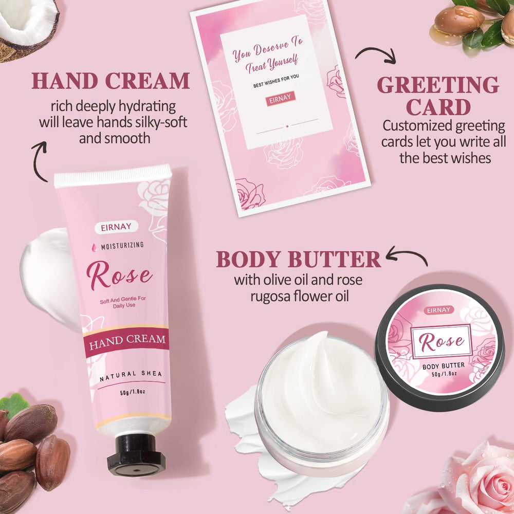 Exfoliante corporal rosa EIRNAY para suavizar piel de forma suave