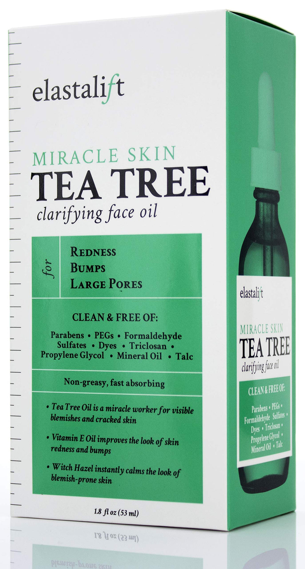 Elastalift Aceite de Árbol de Té - ingredientes naturales para cuidado facial.