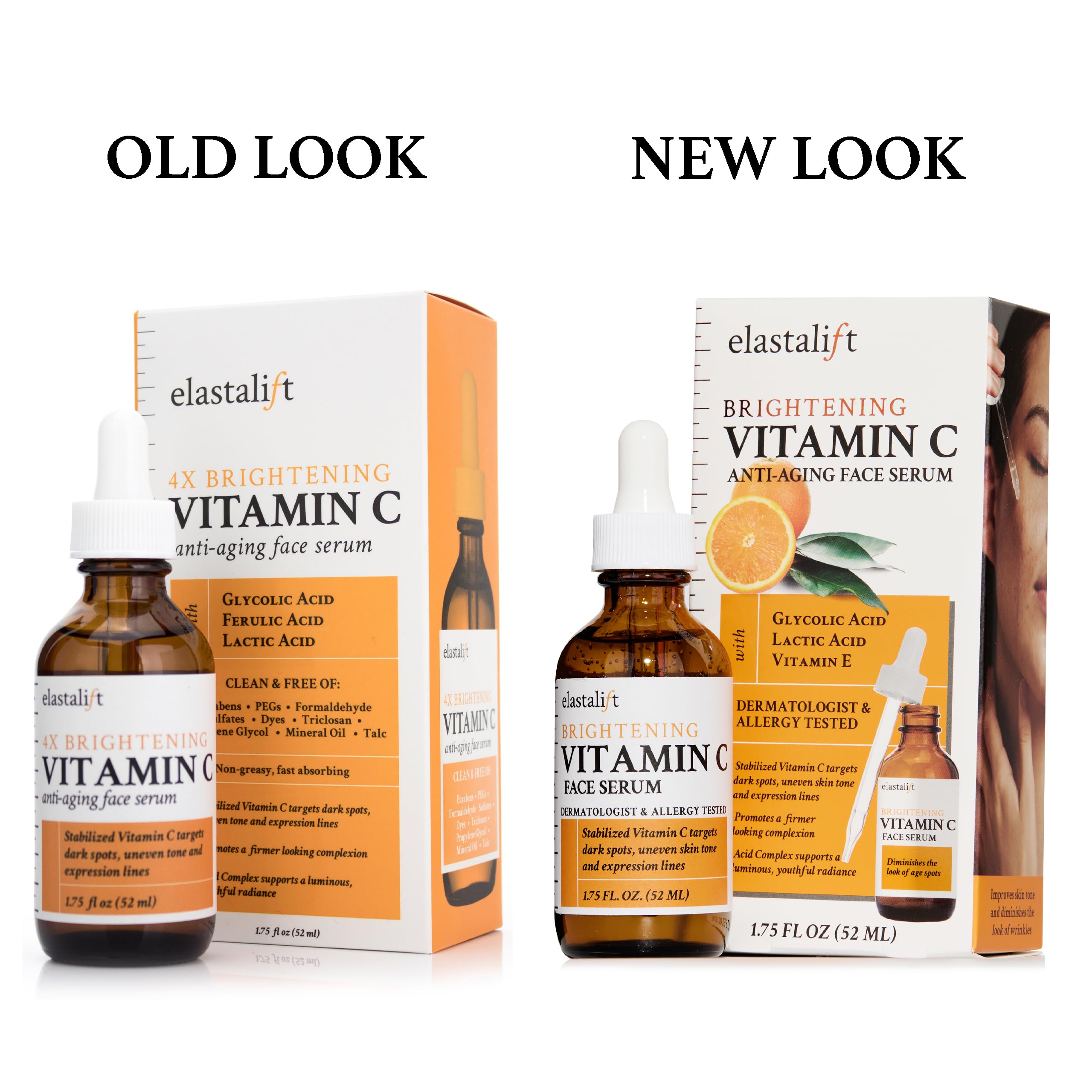 Elastalift vitamin C serum morning routine shot hints daytime brightening.