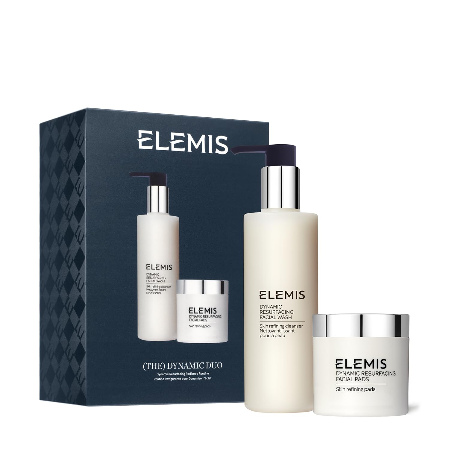 Elemis Dynamic Duo Kit gel cleanser bottle, purifying skin for a refreshed start.