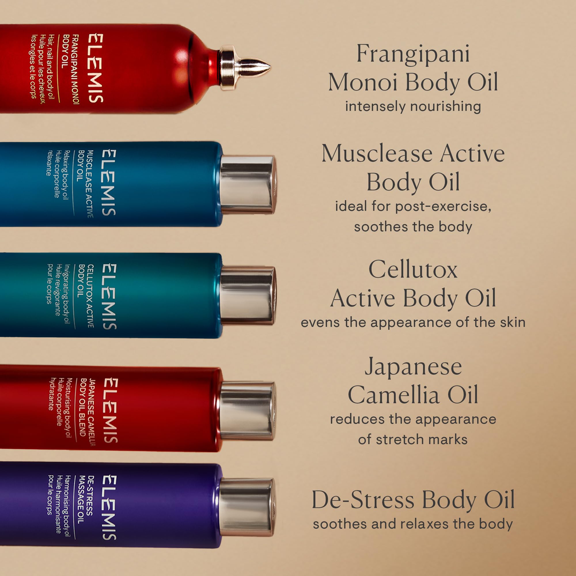 ELEMIS huile-corps-confort-peau-nourrie: peau nourrie et confortable après application.