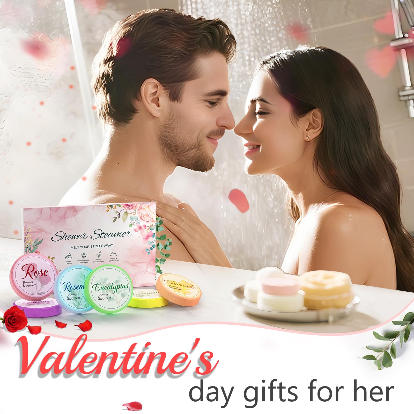 Eletorot eucalyptus shower steamer for refreshing, revitalizing shower aromatics.