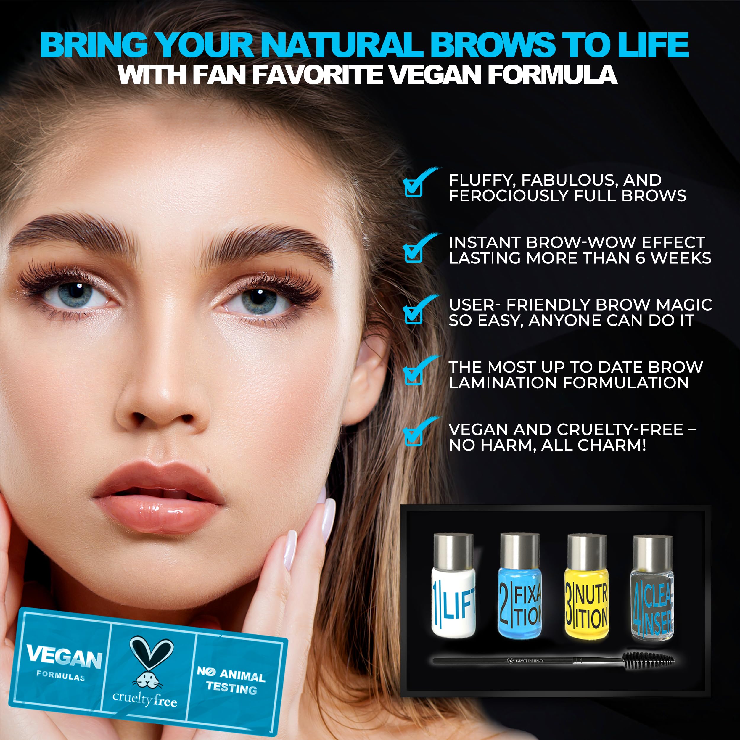 Elevate The Beauty kit laminado cejas: contenidos del kit