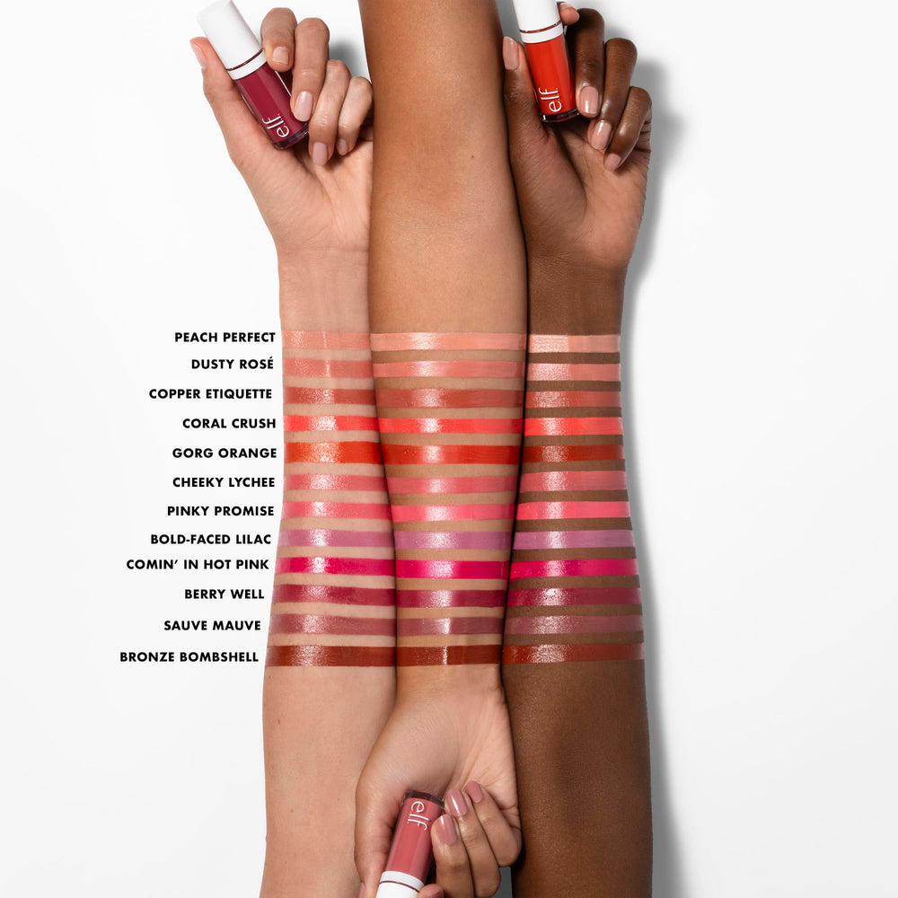 e.l.f. Camo Liquid Blush: acabado húmedo realza la piel con color.