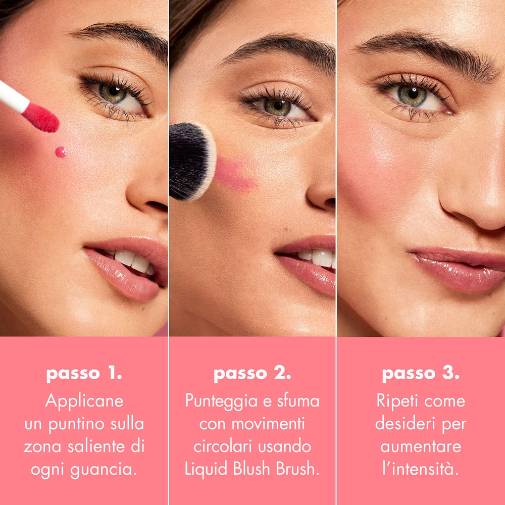 e.l.f. Camo Liquid Blush: textura ligera para difuminar suavemente.