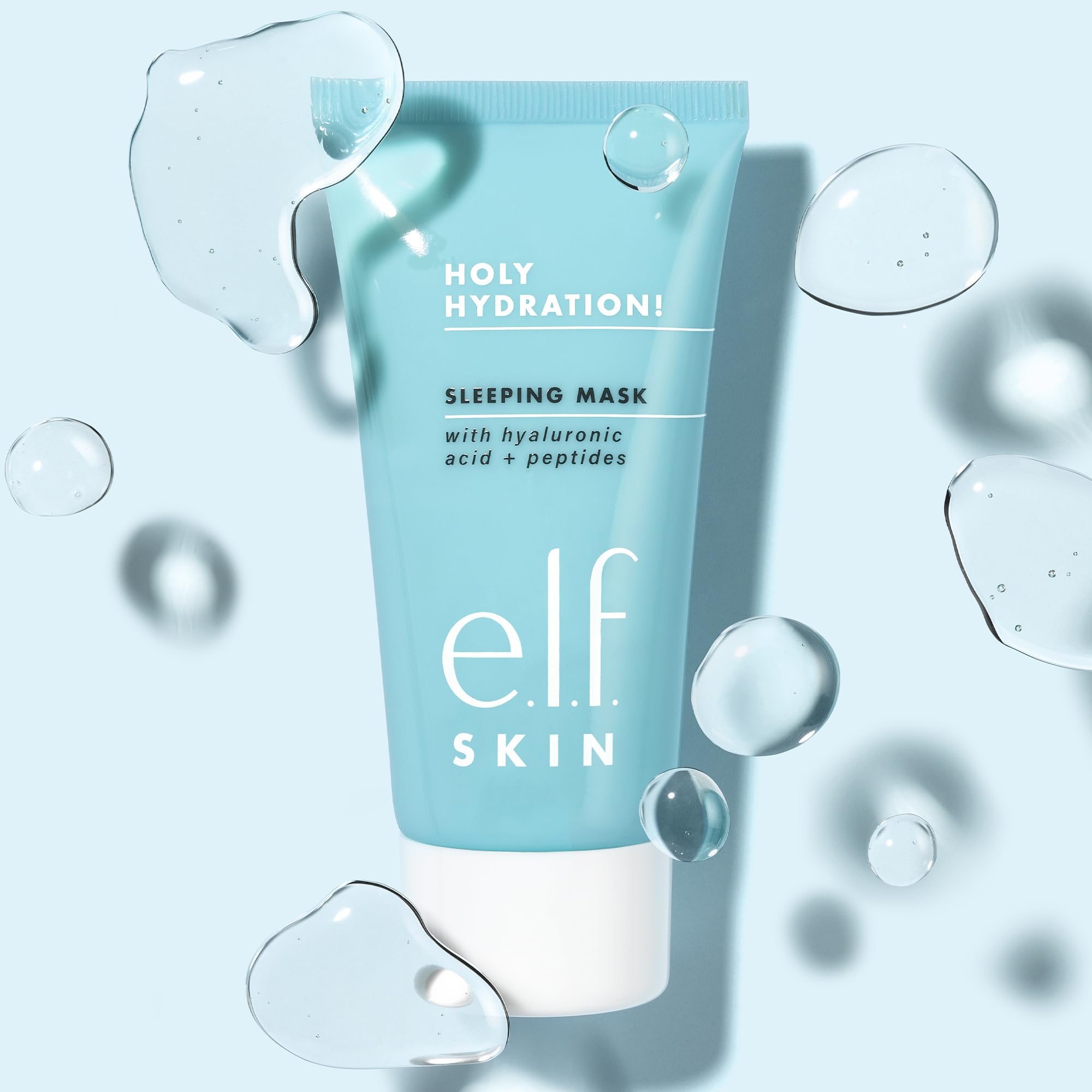 e.l.f. Holy Hydration Sleep Mask overnight application on skin