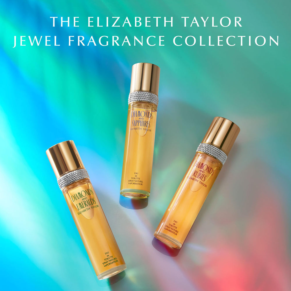 Elizabeth Taylor Diamantes y Rubíes: diseño de frasco que transmite lujo.